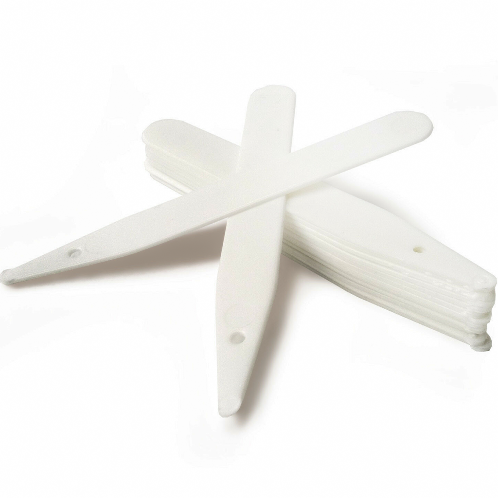 50 White Plastic Plant Labels 10cm Welldales