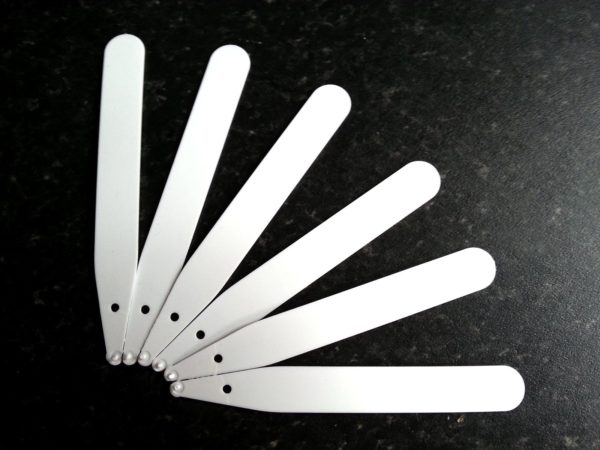 50 white plant label sticks tags 4 inches 2