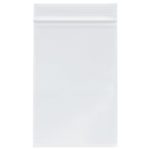 100 Small Strong Grip Seal Snap Bags Clear Poly Self Resealable Zip Lock Packs MAIN