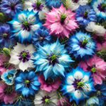 50 Pastel Mixed Nigella Love in a Mist Seeds