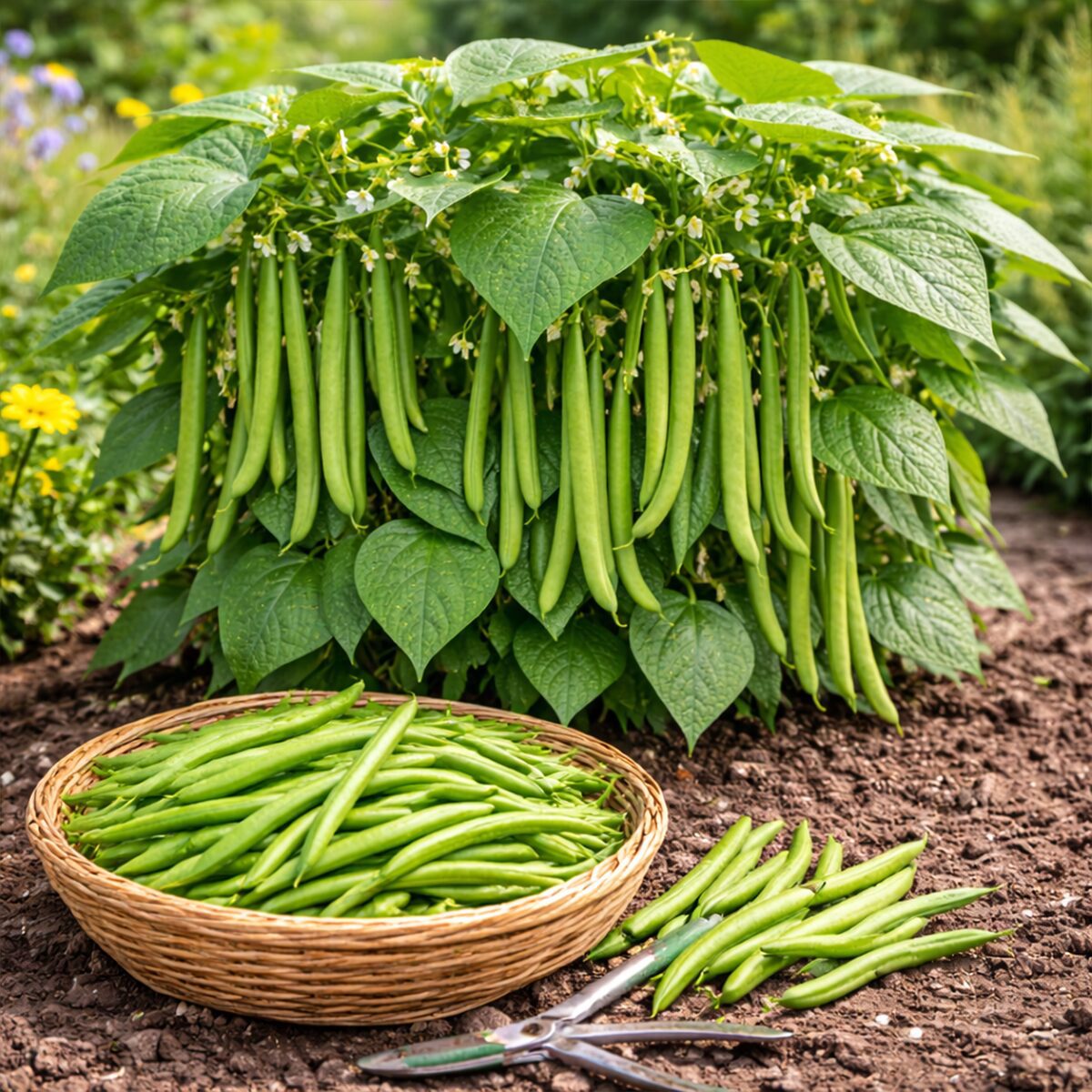 10 Dwarf French Bean Seeds Slenderette Heirloom Stringless Vegetables to Grow 3