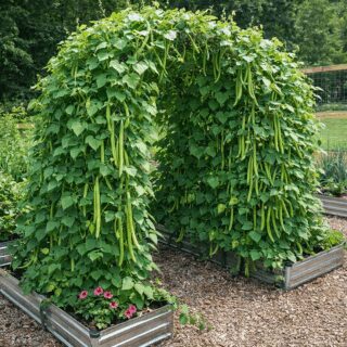 10 Giant Cobra Climbing French Green Bean Seeds Stringless Vegetables to Grow UK 4