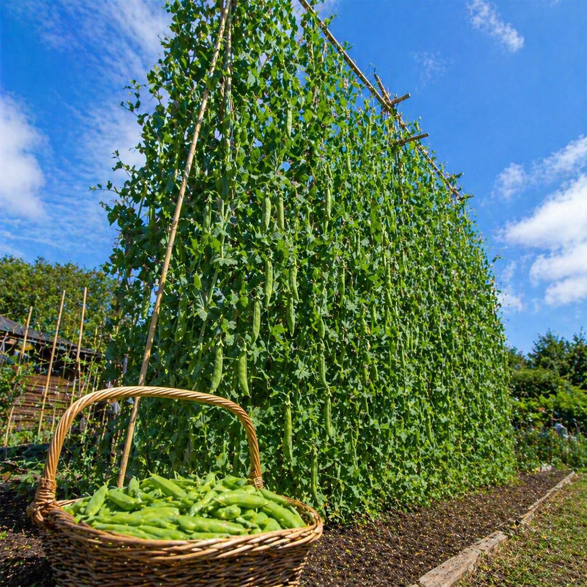 10 Giant Tall Climbing Pea Seeds UK Alderman Heirloom Main Crop Garden Vegetable 3