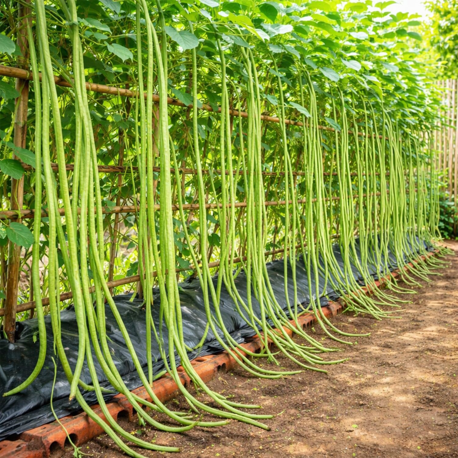 10 Giant Yard Long Climbing French Bean Seeds Heirloom Vegetable to Grow XL Pod 2