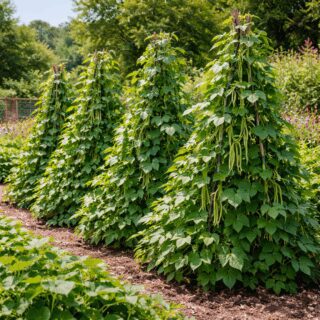 10 Stringless Climbing French Green Bean Seeds to Grow Heirloom Kentucky Wonder 4