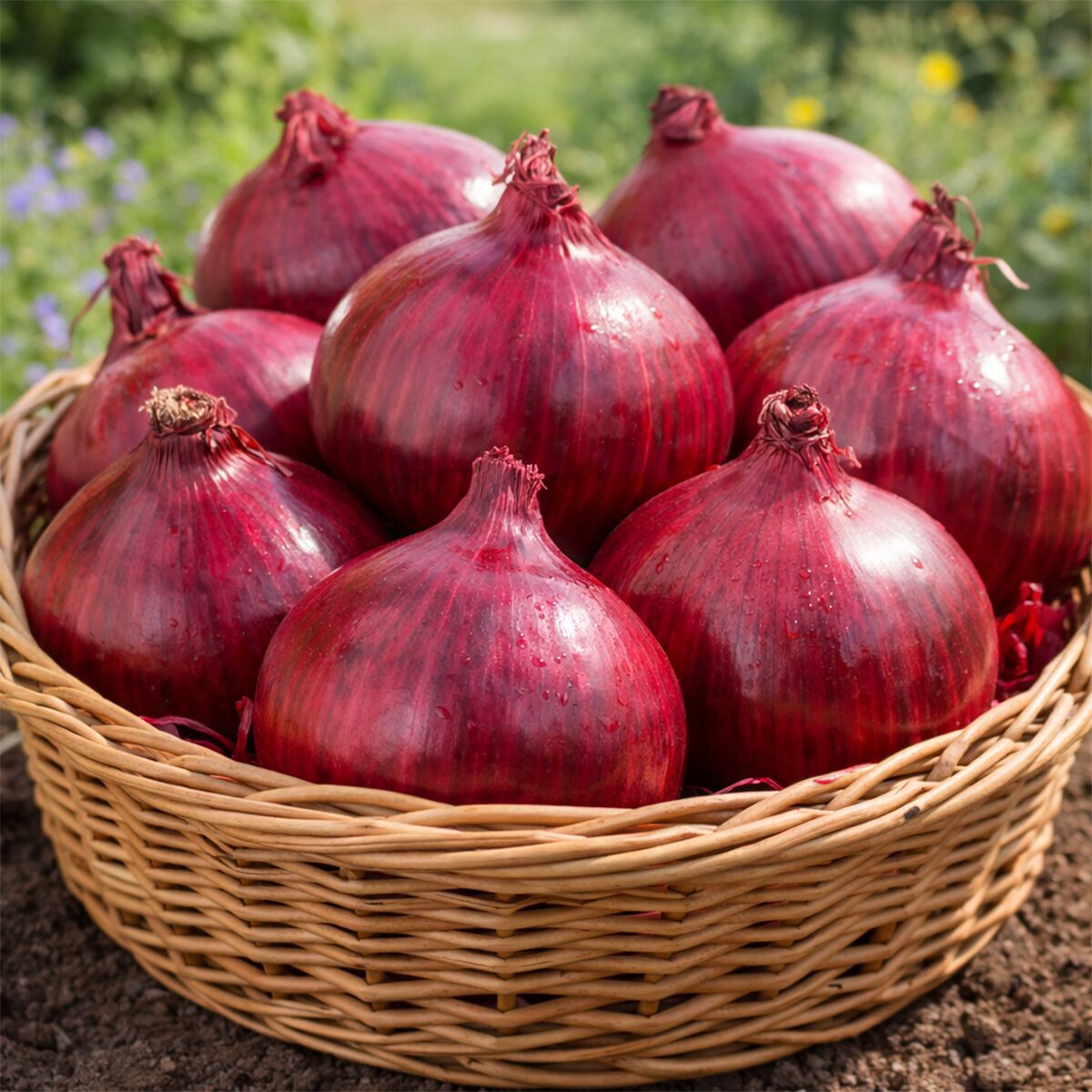 50 Giant Sweet Spanish Red Onion Seeds Sow Easy Grow Your own Garden Vegetables