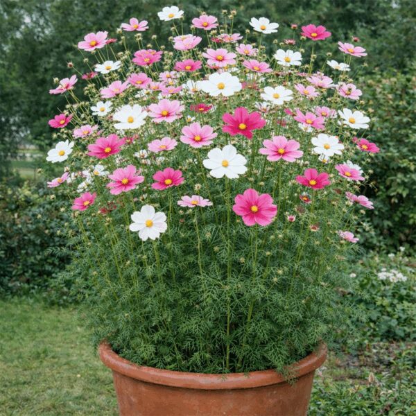 50 UK Mixed Giant Cosmos Flower Seeds to Plant Grow in Pots Planters & Gardens 4