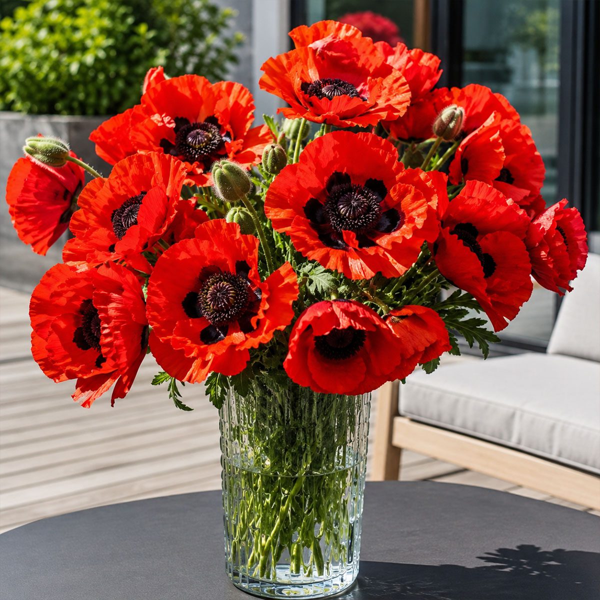 50 Hardy Perennial Giant Oriental Poppy Seeds Red Papaver Wildflower Field Poppy 3