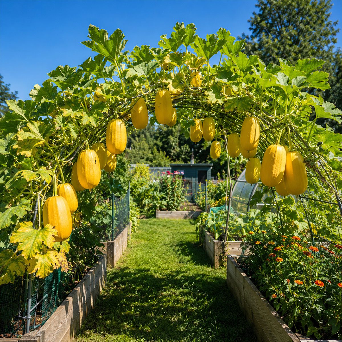 10 UK Winter Giant Spaghetti Squash Seeds Trailing Vegetable Cucurbita Marrow