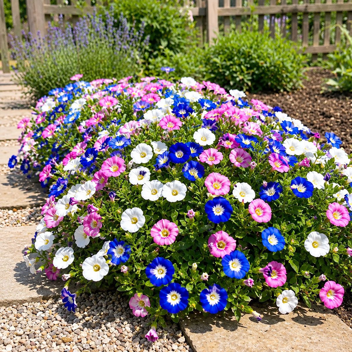 30 Pink White & Blue Dwarf Morning Glory Flower Seeds UK Hardy Flowering Annual 3