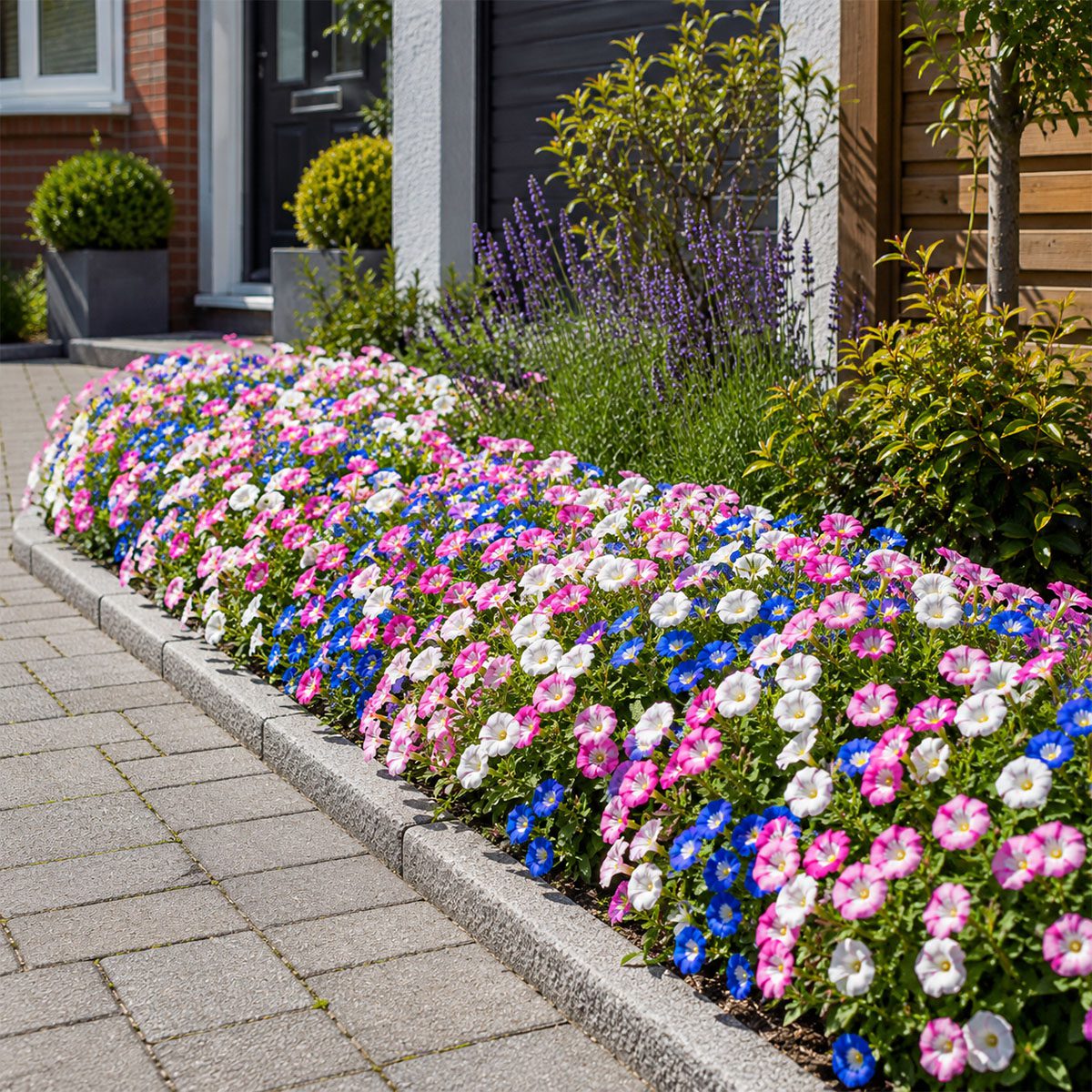 30 Pink White & Blue Dwarf Morning Glory Flower Seeds UK Hardy Flowering Annual 5
