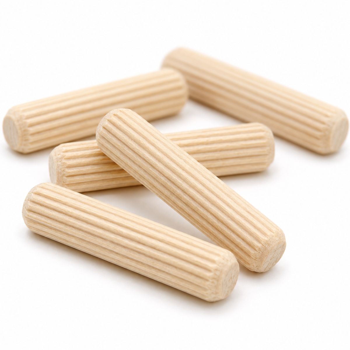 5 x Premium Quality 30mm x 6mm Wooden Dowels UK Hardwood Birch Furniture Dowel Pins