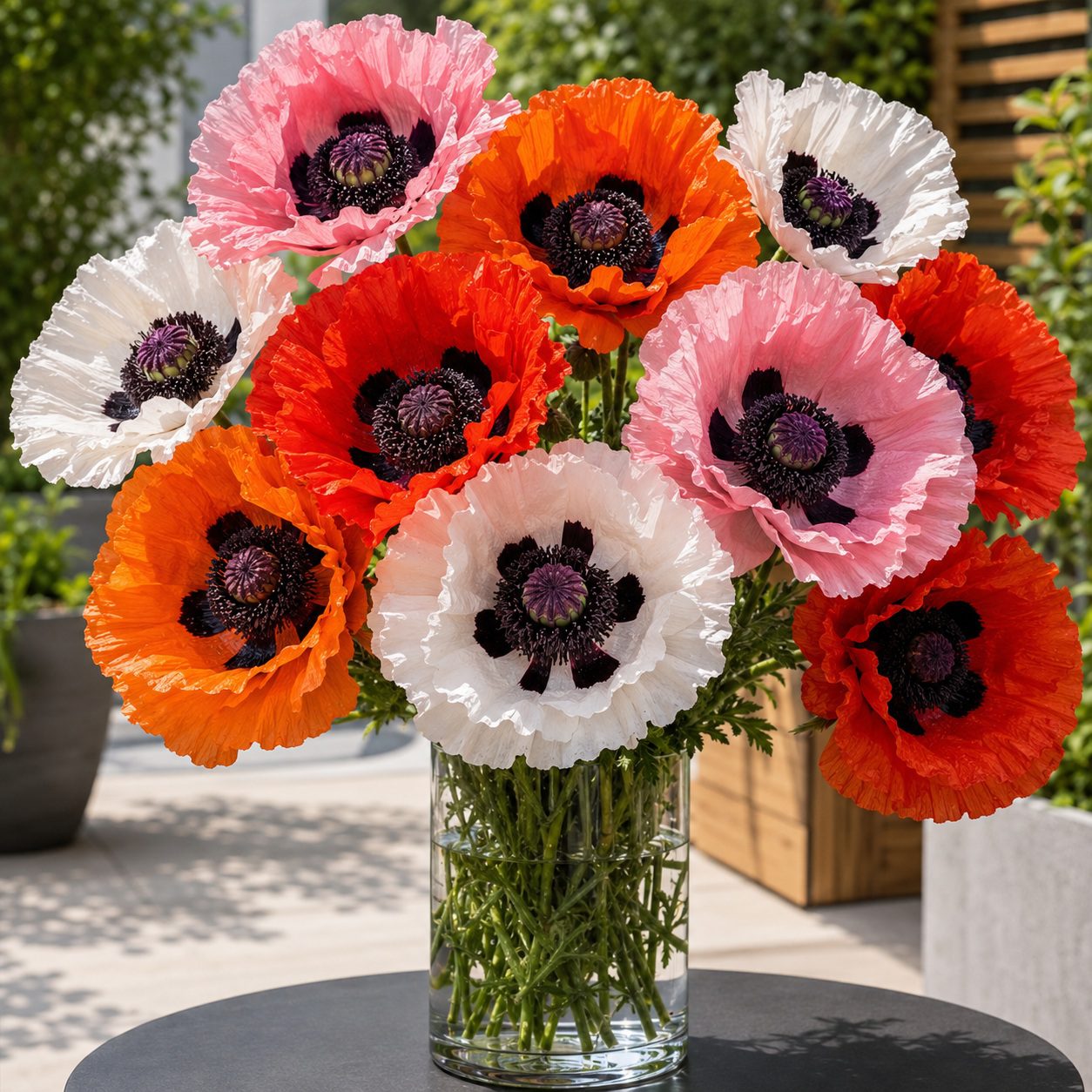 50 Hardy Perennial Giant Oriental Poppy Seeds Mix Papaver Wildflower Field Poppy 6