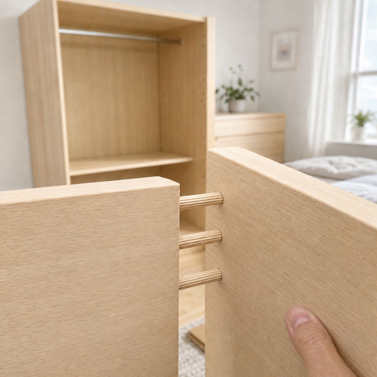 Premium Quality 30mm x 6mm Wooden Dowels UK Hardwood Birch Furniture Dowel Pins Dimensions Feature 3