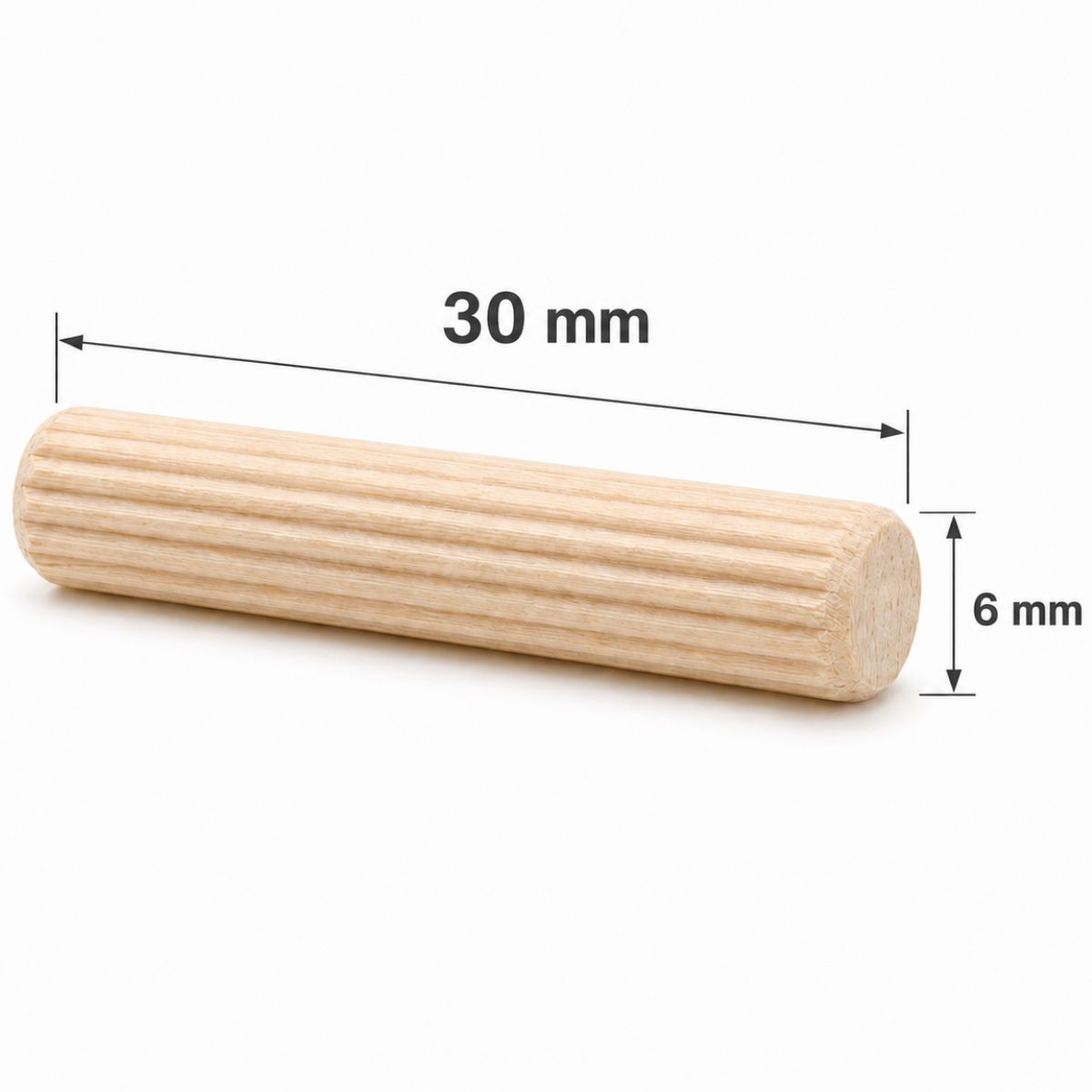 Premium Quality 30mm x 6mm Wooden Dowels UK Hardwood Birch Furniture Dowel Pins Dimensions