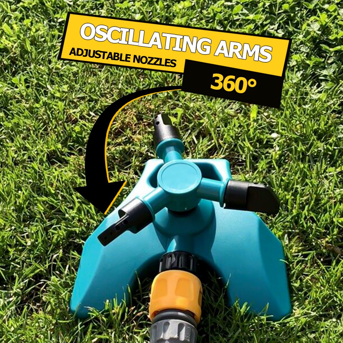 Welldales Crystal Mist 360 Garden Water Sprinkler Adjustable Lawn & Plant Care 2