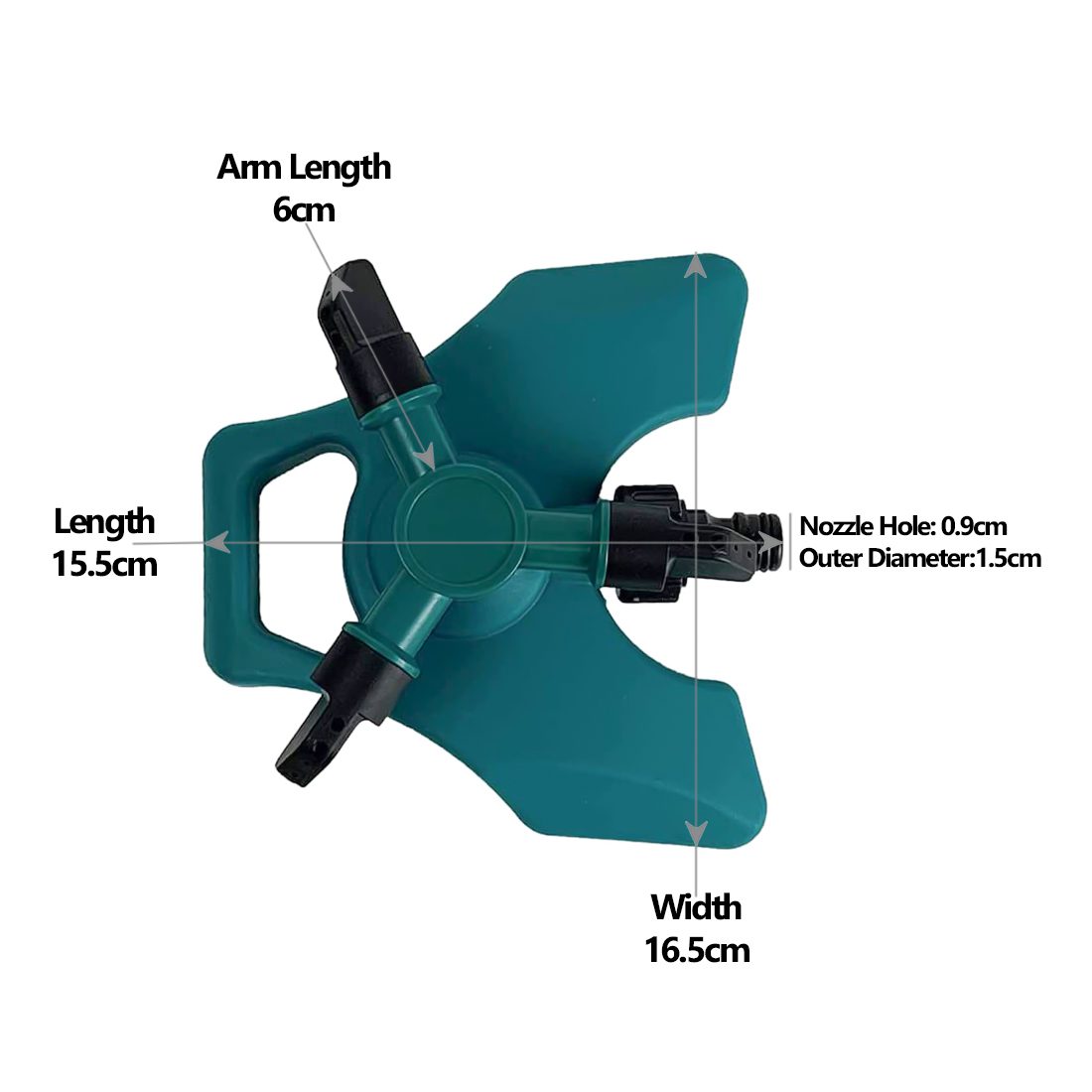 Welldales Crystal Mist 360 Garden Water Sprinkler Adjustable Lawn & Plant Care 6